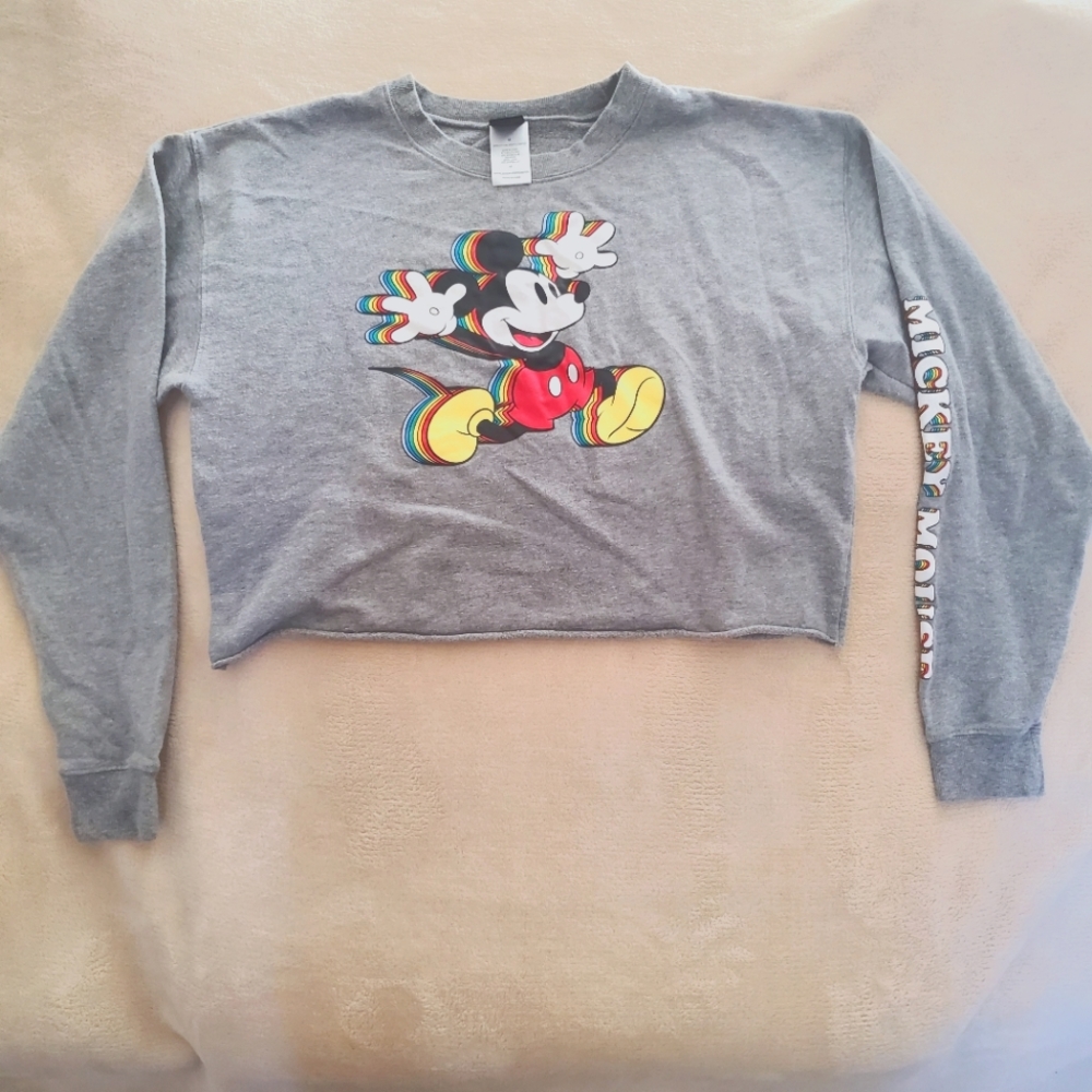 Disney Mickey Mouse Cropped Women's Sweater size Medium